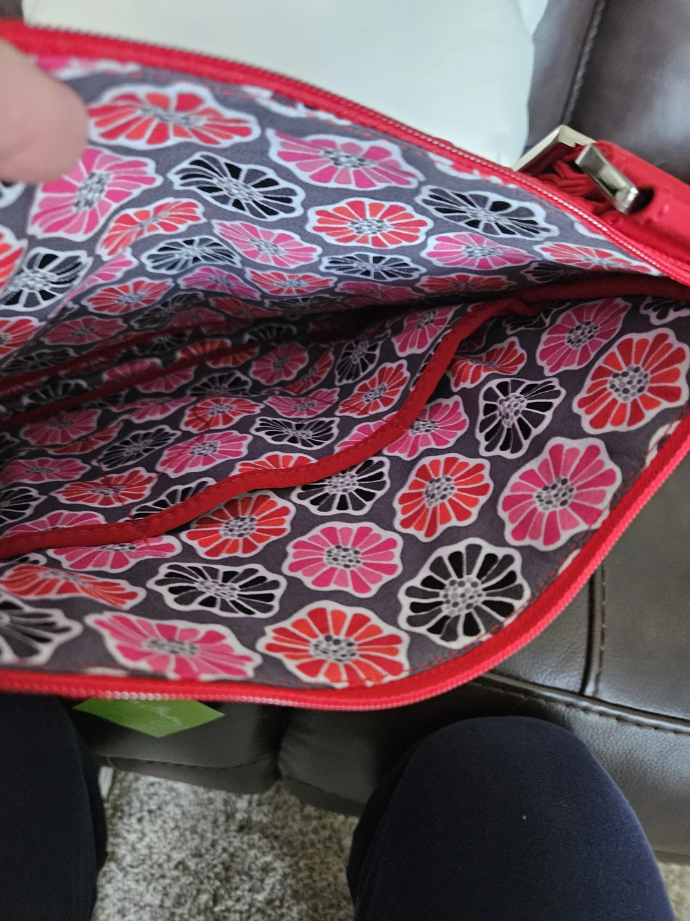 Vera Bradley Red Quilted Crossbody Bag NWT